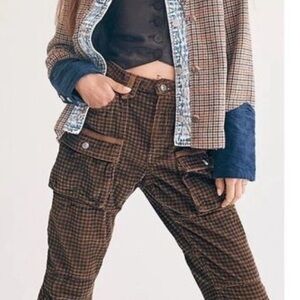 WE THE FREE PEOPLE Sz 24 THE LONDON CALLING SLOUCHY CORD PANTS SANDSTONE New